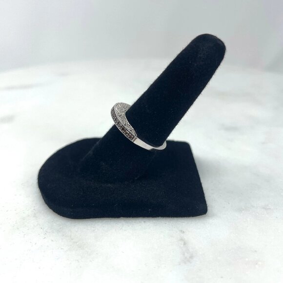 Michael Drechsler MDJ Mocha Diamond 0.16 CTW Sterling Silver 925 Ring, Size 5 - Picture 3 of 12